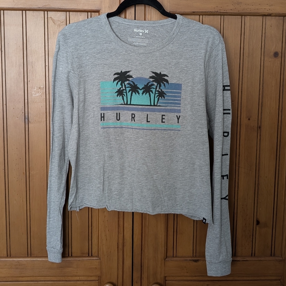 Hurley women's cropped long sleeve shirt